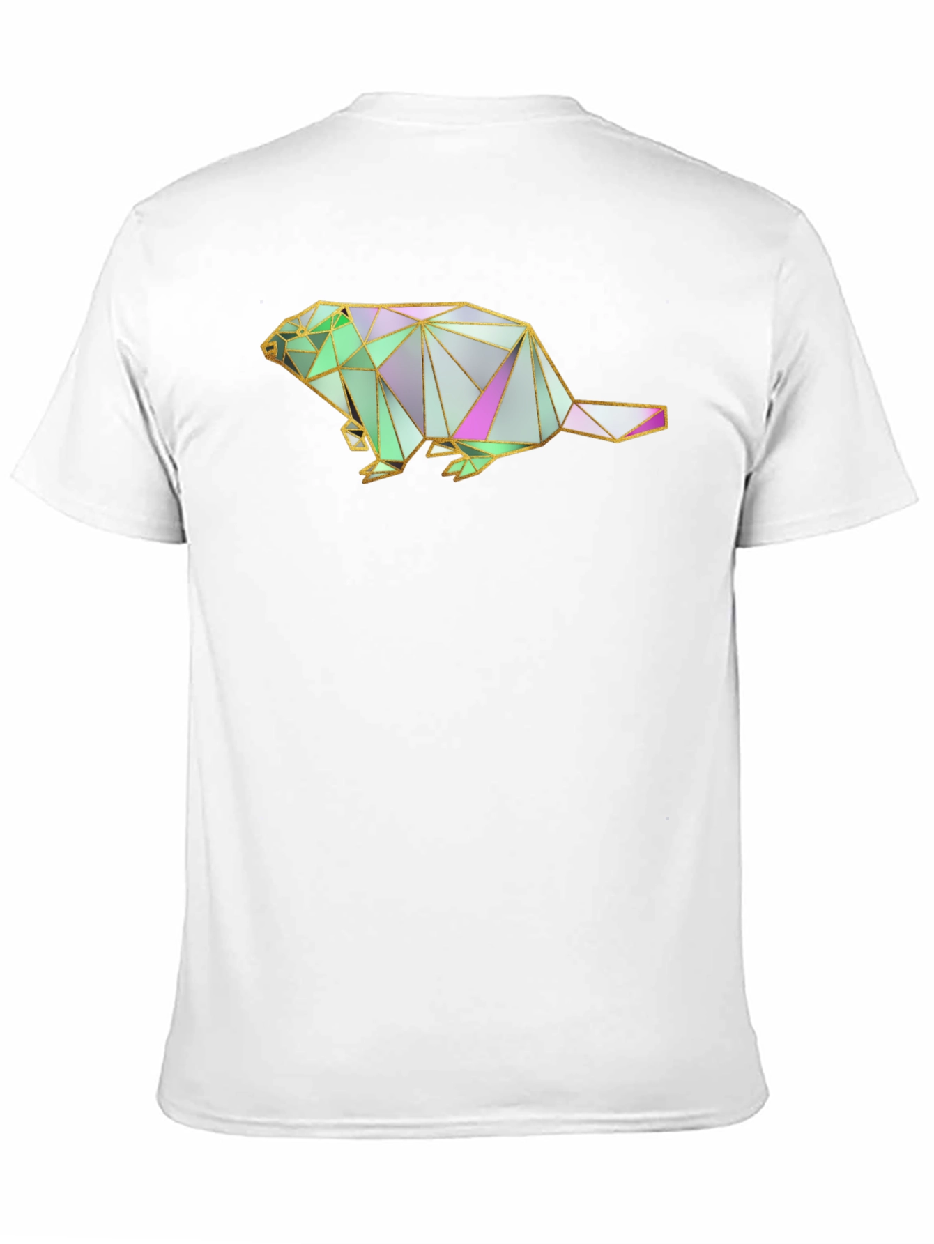 Geometric Beaver Graphic T-Shirt