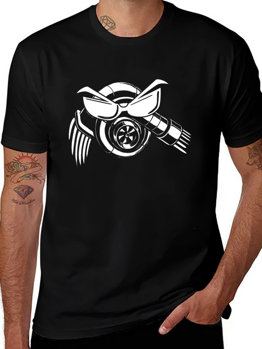 Turbocharged Tee: Cool Automotive Graphic Shirt