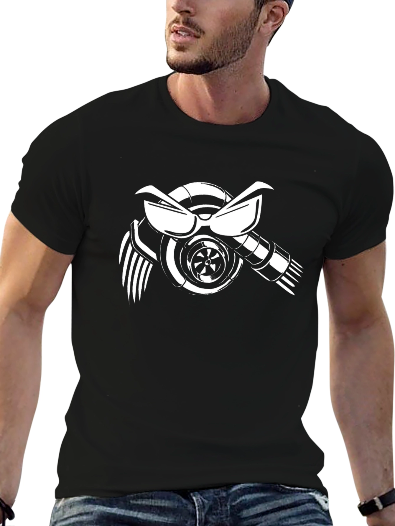Turbocharged Tee: Cool Automotive Graphic Shirt