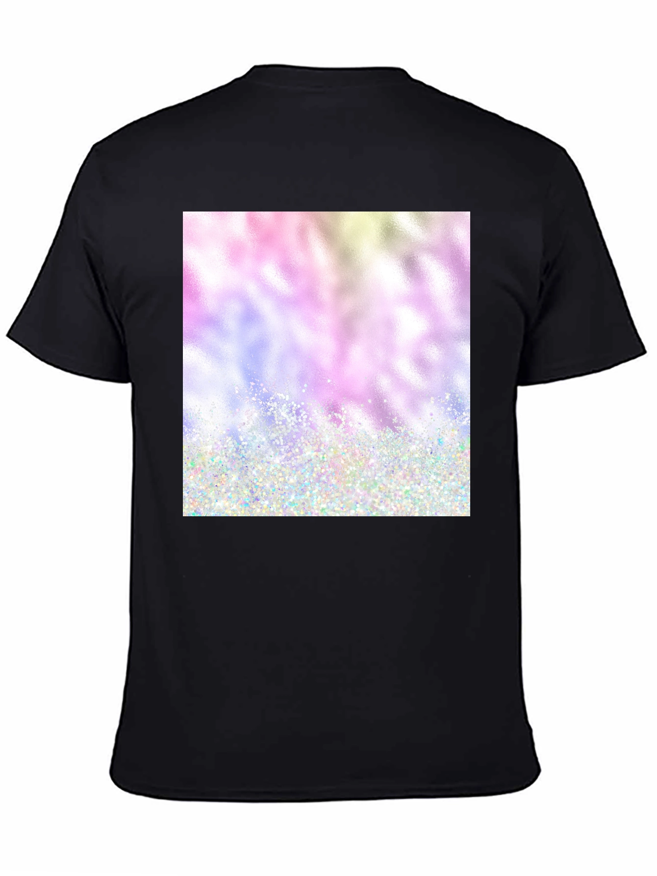 Rainbow Glitter Graphic Tee - Soft Style
