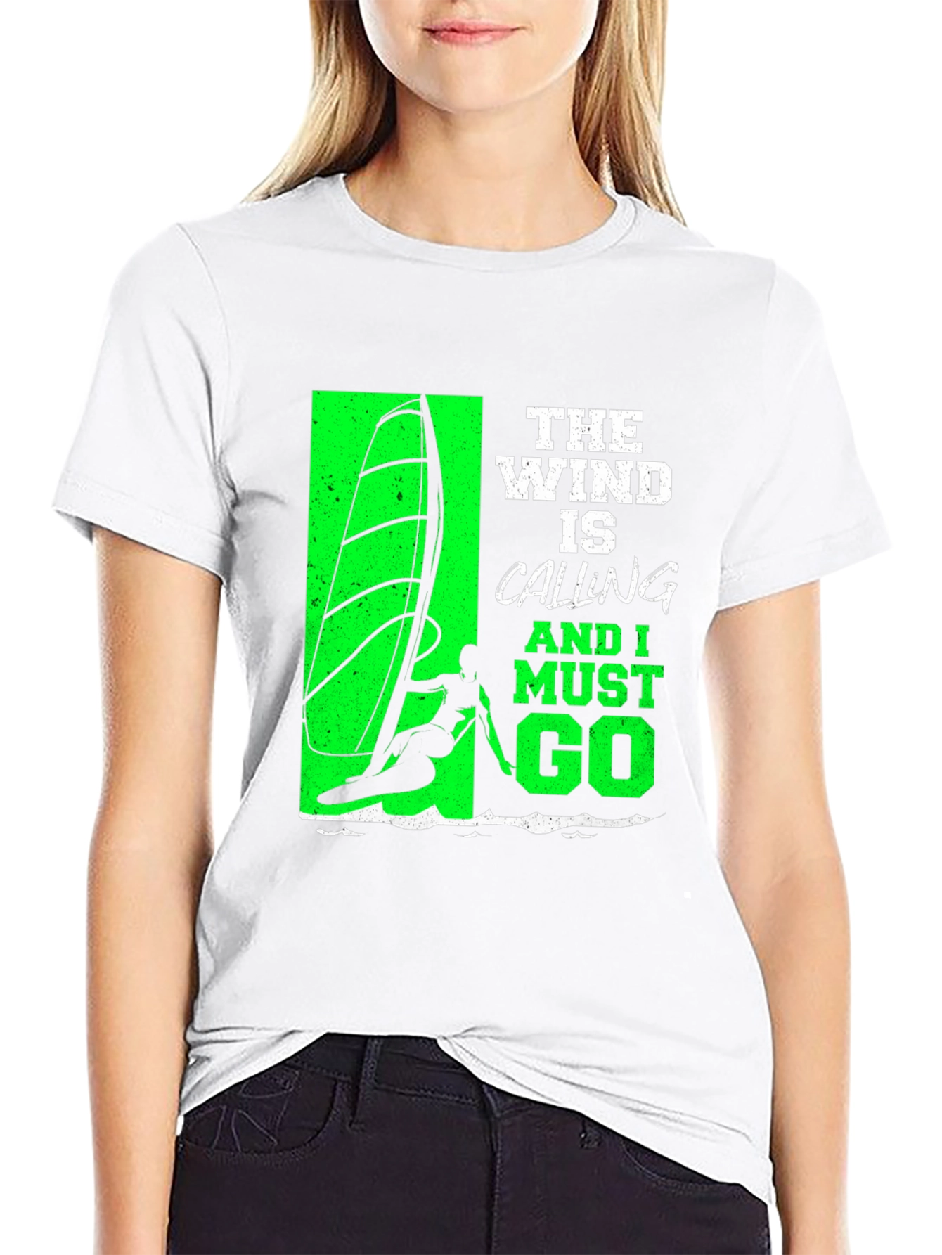 Wind Is Calling T-Shirt - Surfing Tee