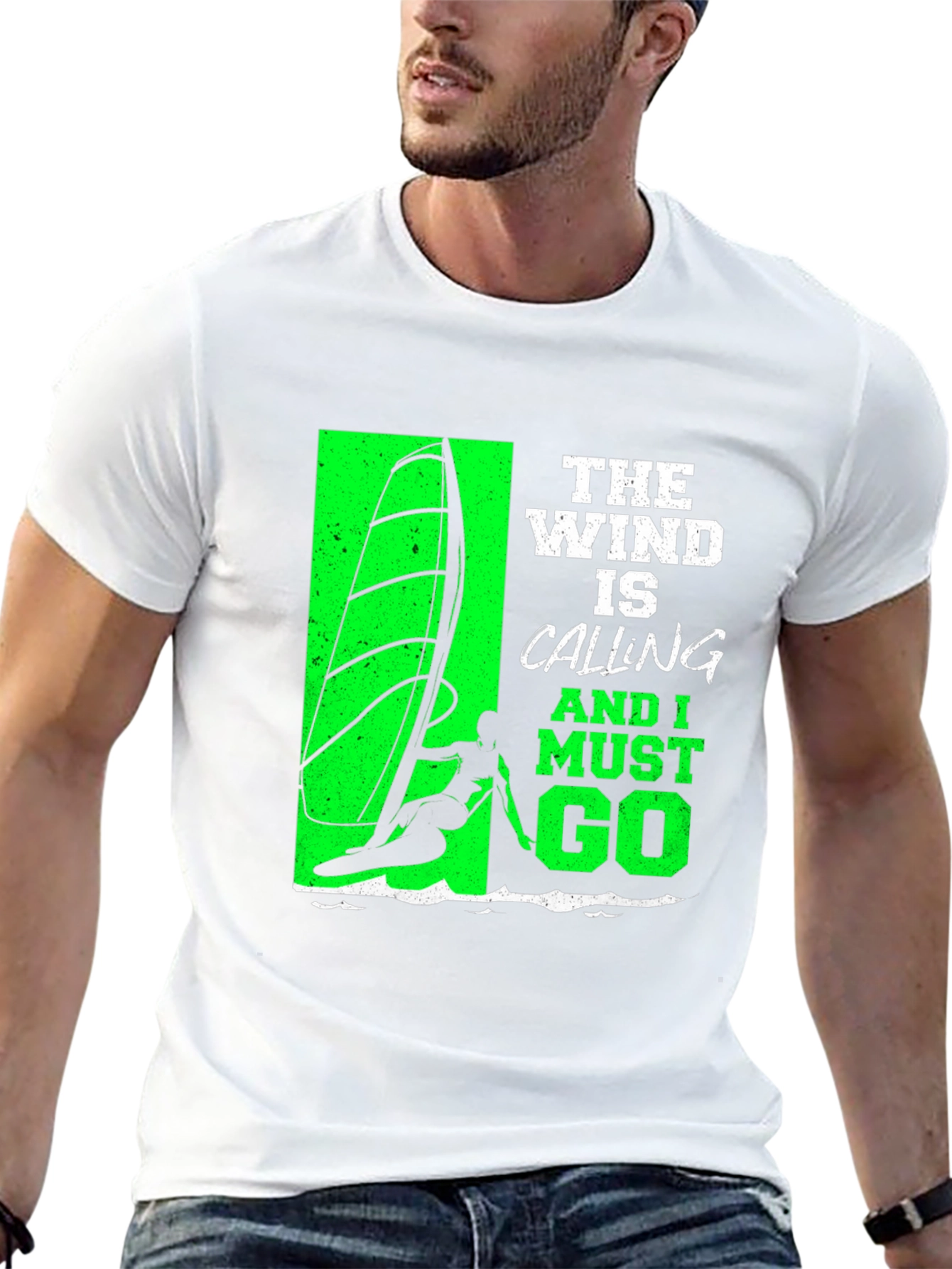 Wind Is Calling T-Shirt - Surfing Tee