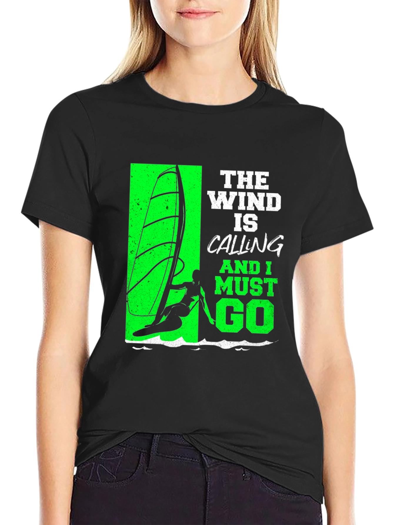 Wind Is Calling T-Shirt - Surfing Tee