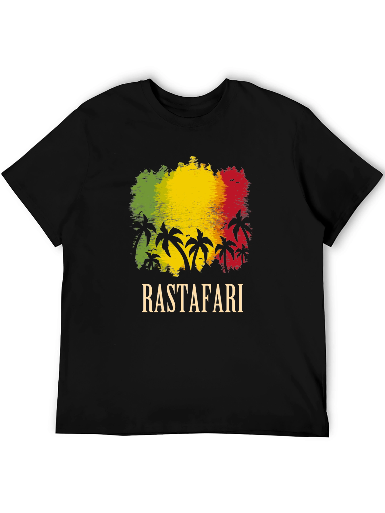 Rastafari Palm Tree Graphic T-Shirt