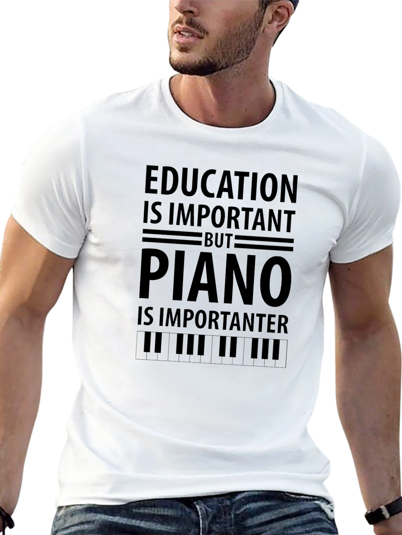 Education is Important Piano T-Shirt
