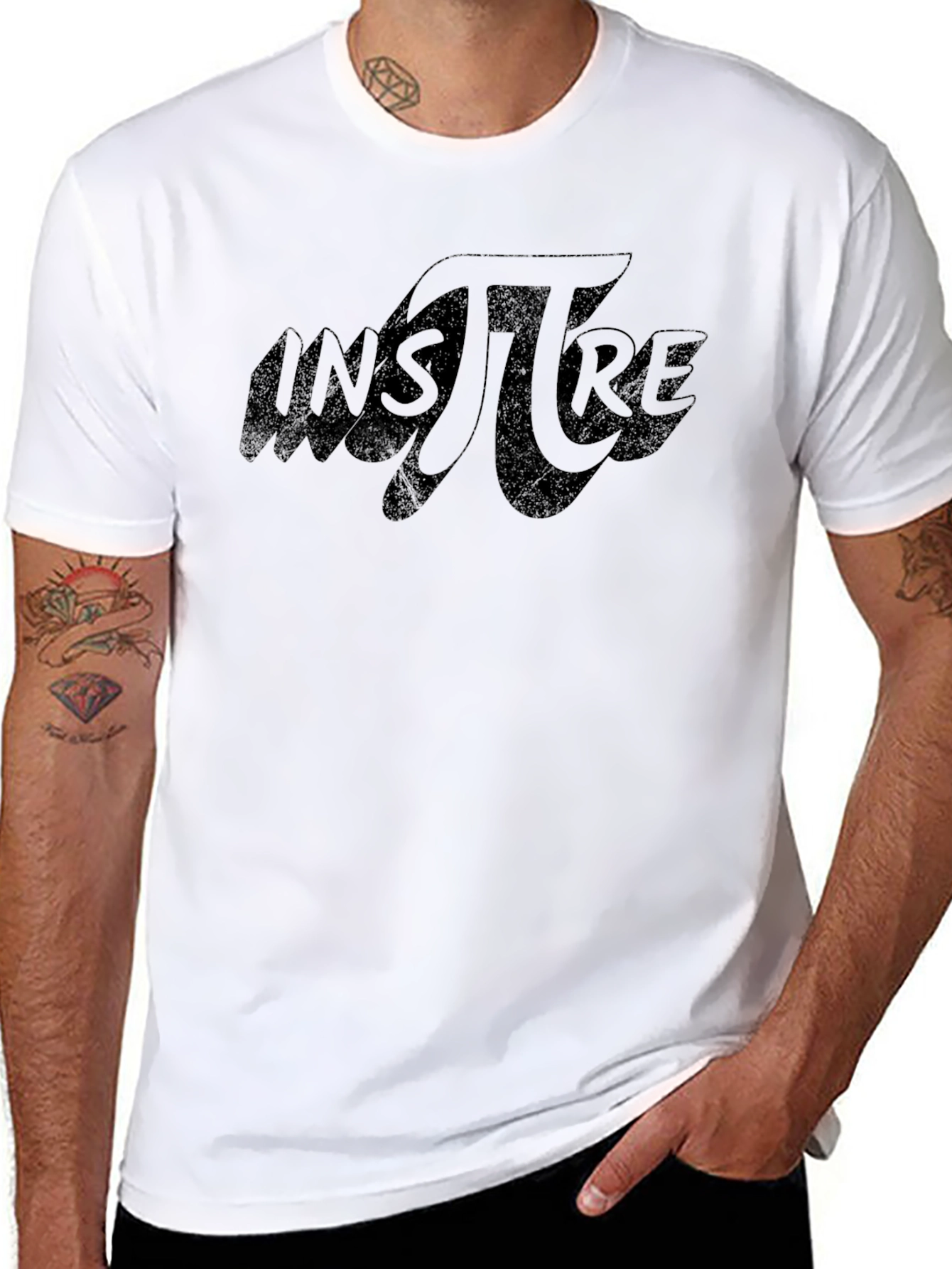 Inspire Graphic Tee - Black Cotton T-Shirt