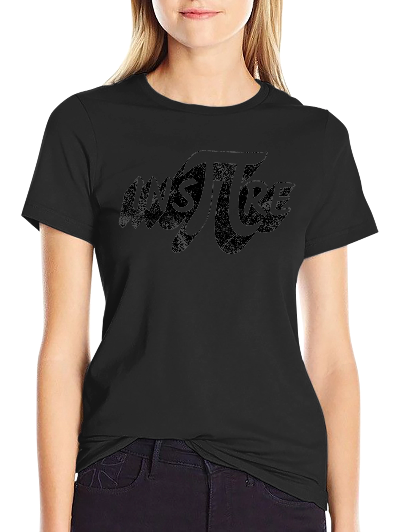 Inspire Graphic Tee - Black Cotton T-Shirt