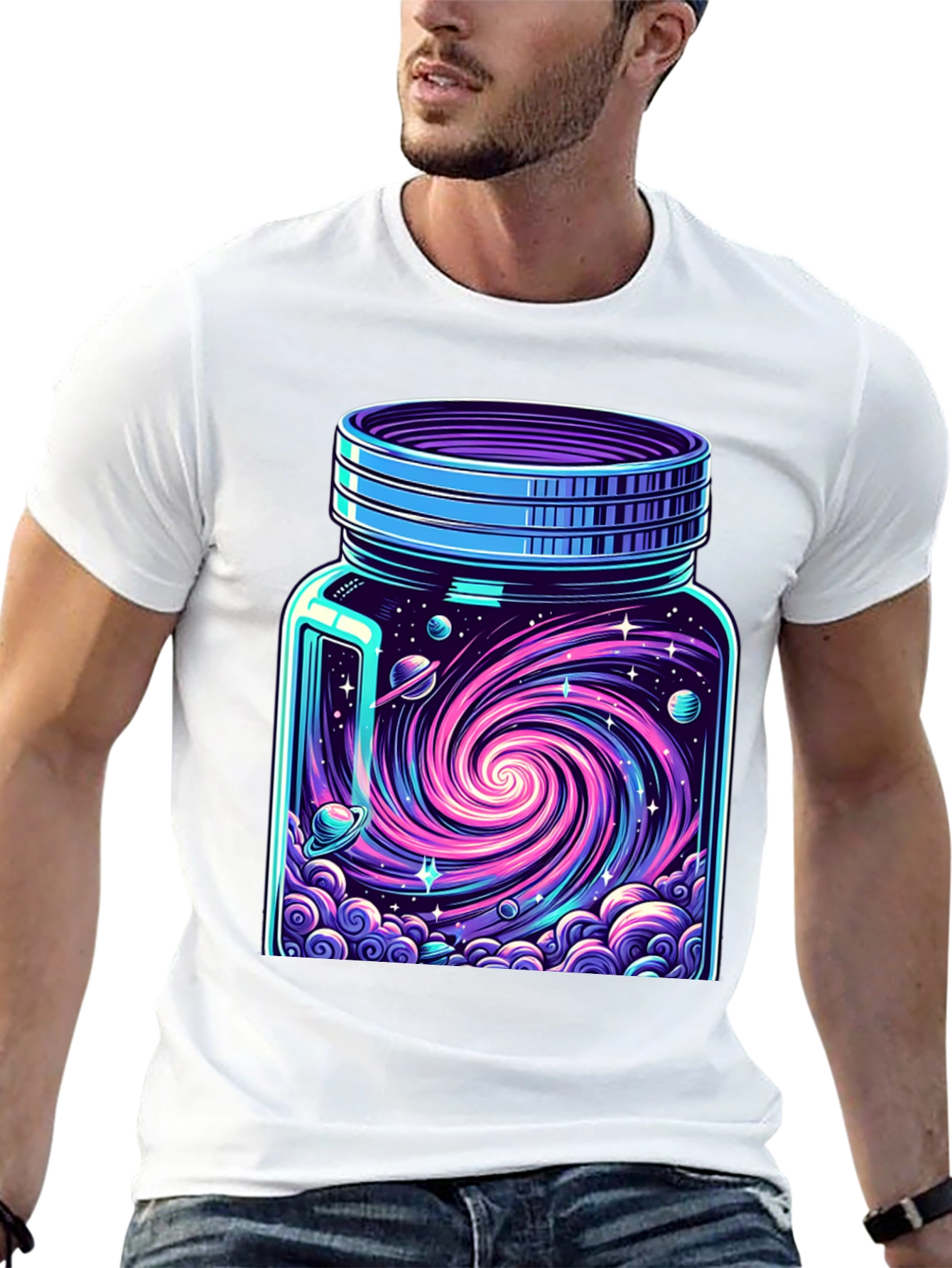 Galaxy in a Jar Graphic Tee - Black