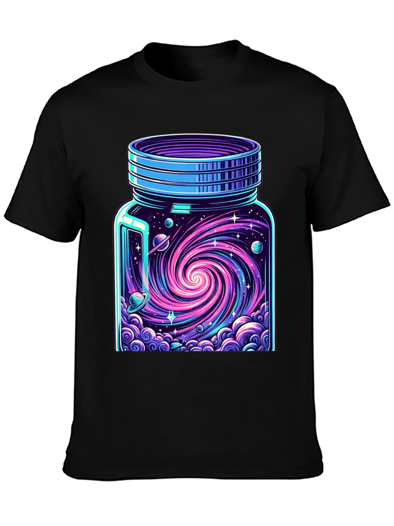 Galaxy in a Jar Graphic Tee - Black