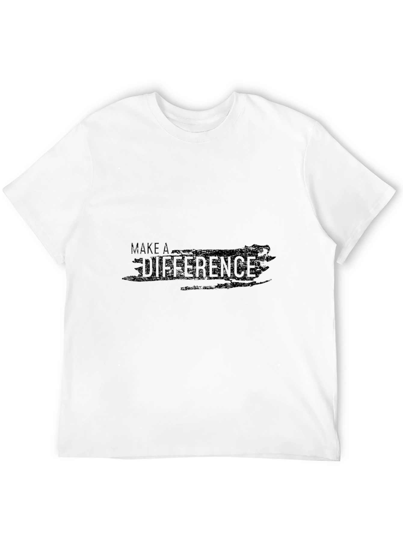 Make A Difference Black Graphic Tee