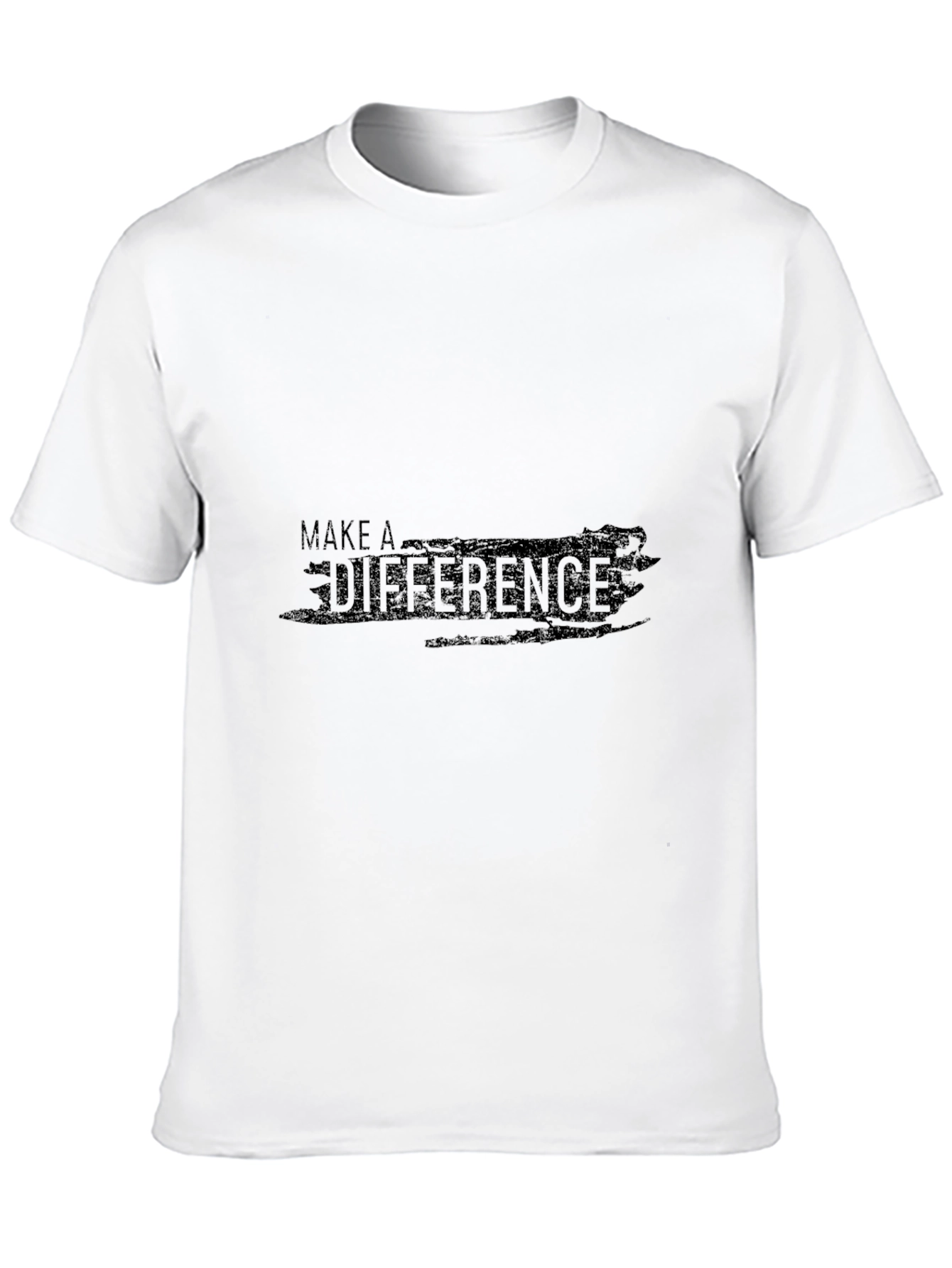 Make A Difference Black Graphic Tee
