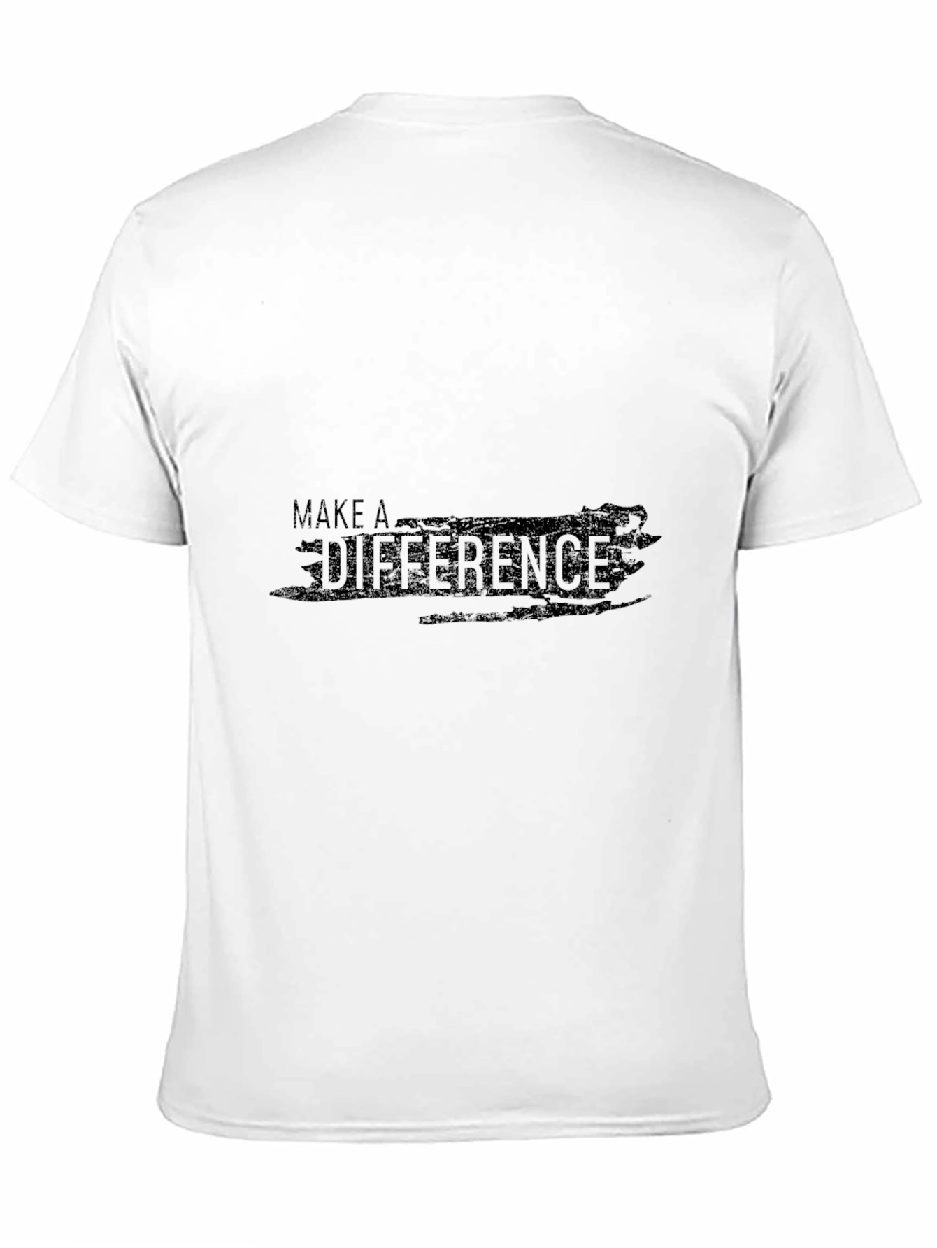 Make A Difference Black Graphic Tee