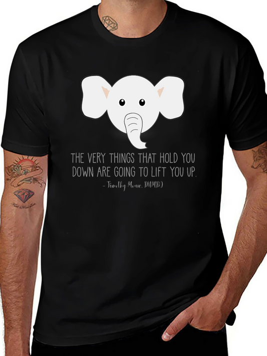 Elephant Inspirational Quote Graphic Tee