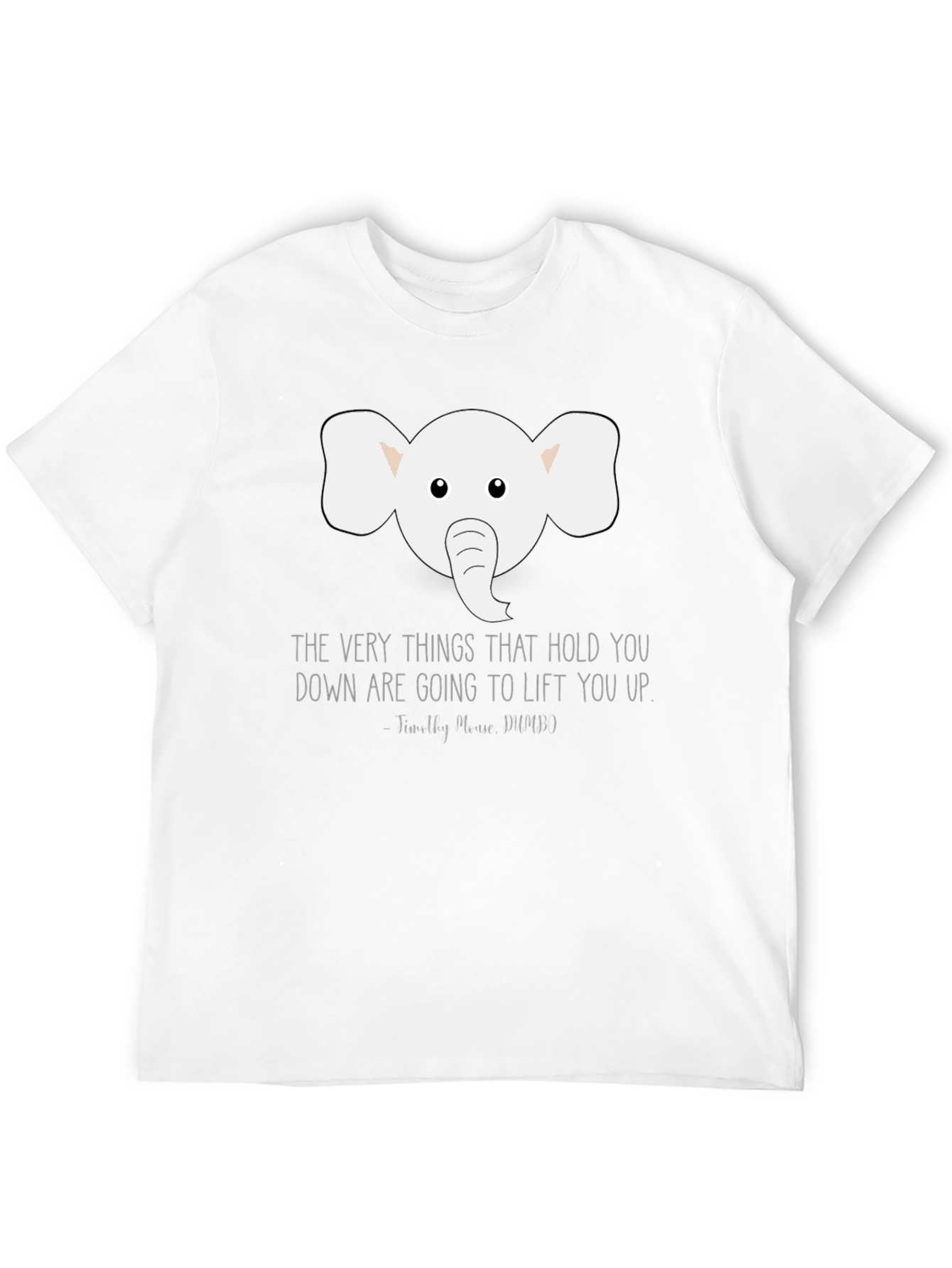 Elephant Inspirational Quote Graphic Tee