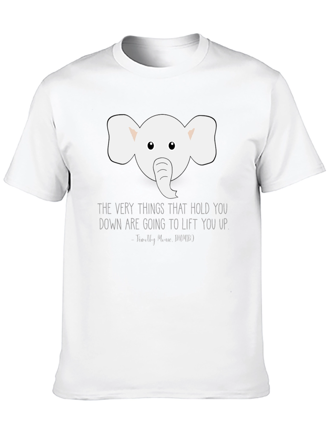 Elephant Inspirational Quote Graphic Tee