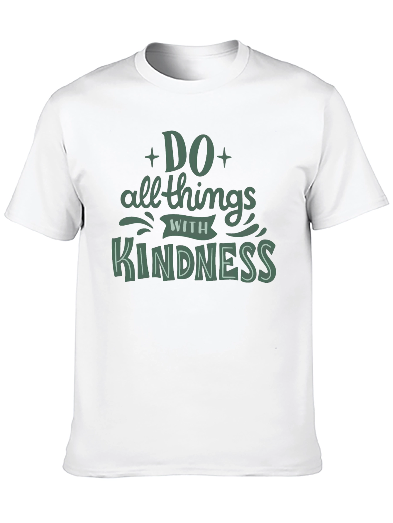 Do All Things With Kindness Black Graphic Tee