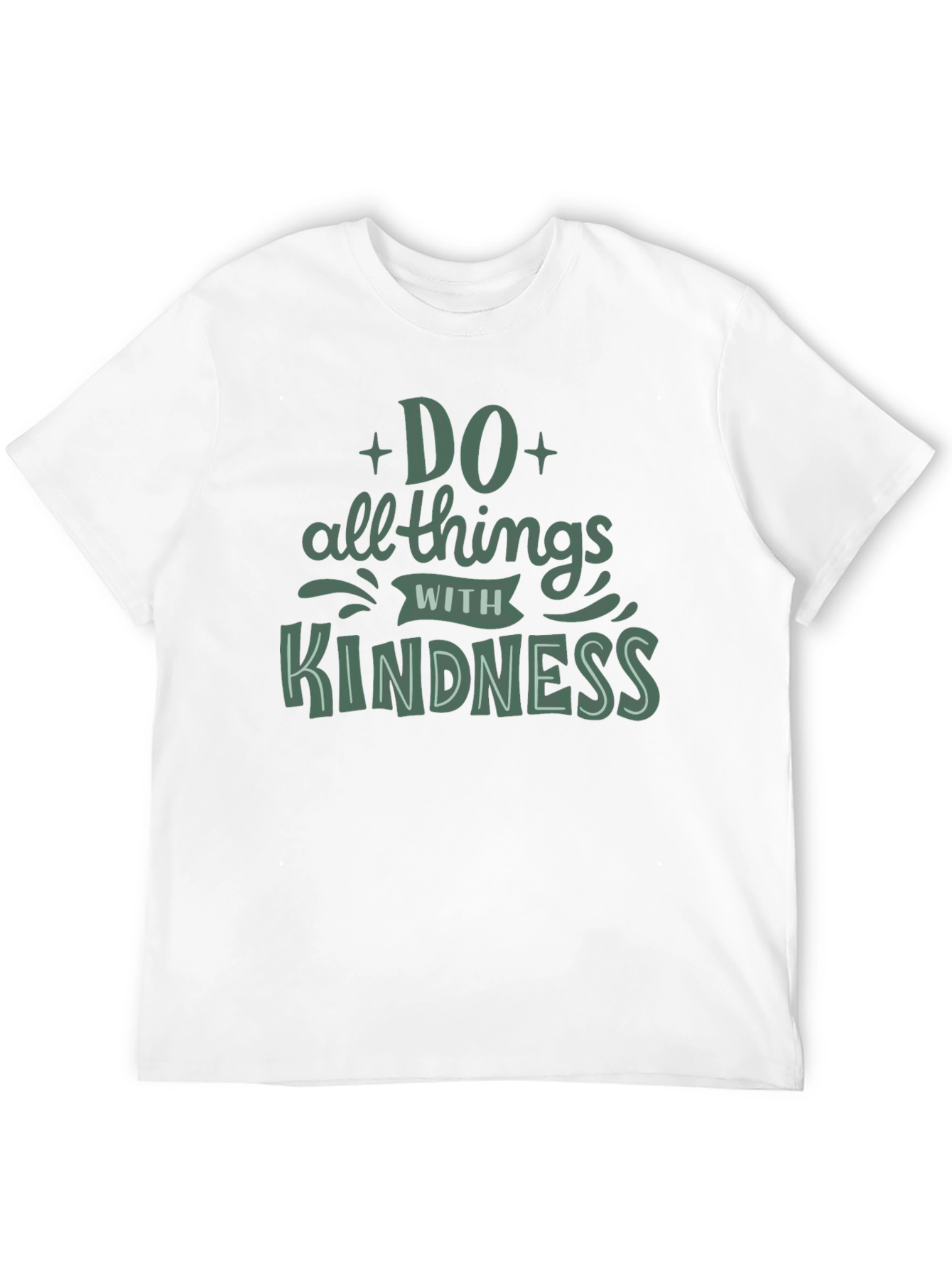 Do All Things With Kindness Black Graphic Tee