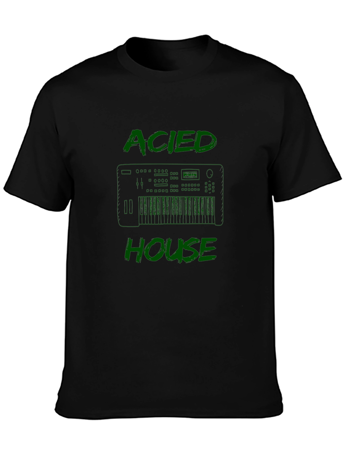 Acid House Music T-Shirt - Keyboard Graphic Tee