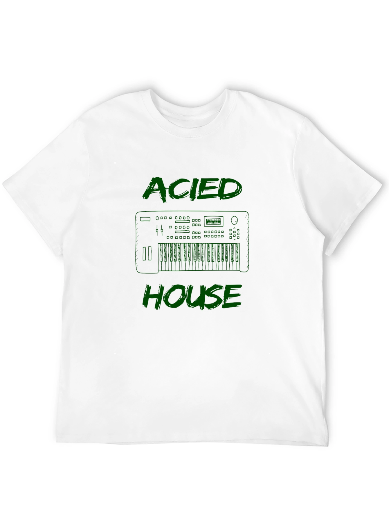 Acid House Music T-Shirt - Keyboard Graphic Tee