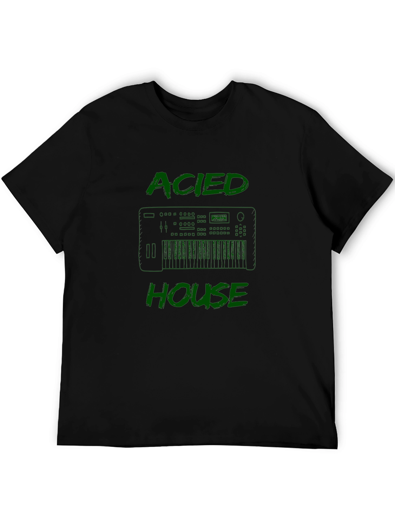 Acid House Music T-Shirt - Keyboard Graphic Tee
