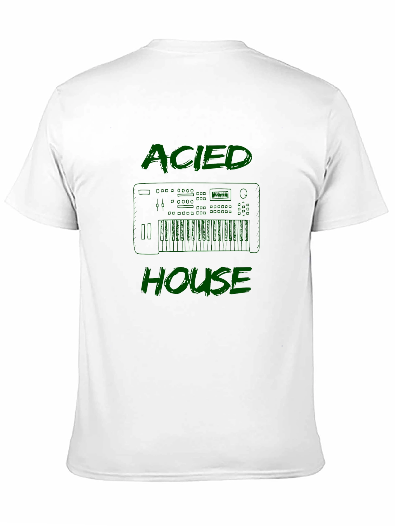 Acid House Music T-Shirt - Keyboard Graphic Tee
