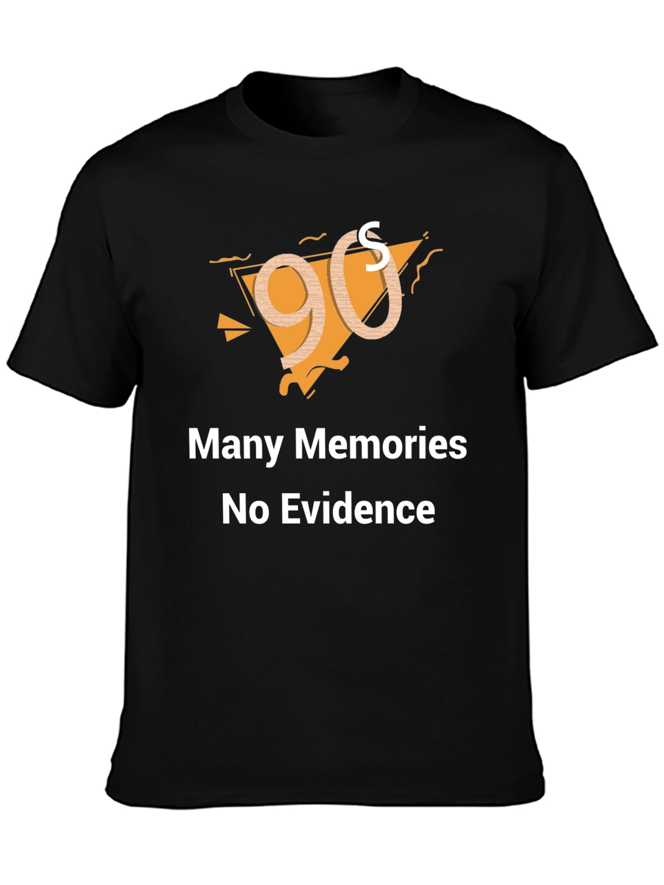 Funny 90s Memories Black T-Shirt
