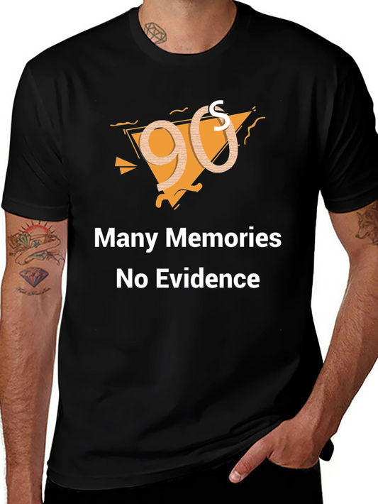 Funny 90s Memories Black T-Shirt
