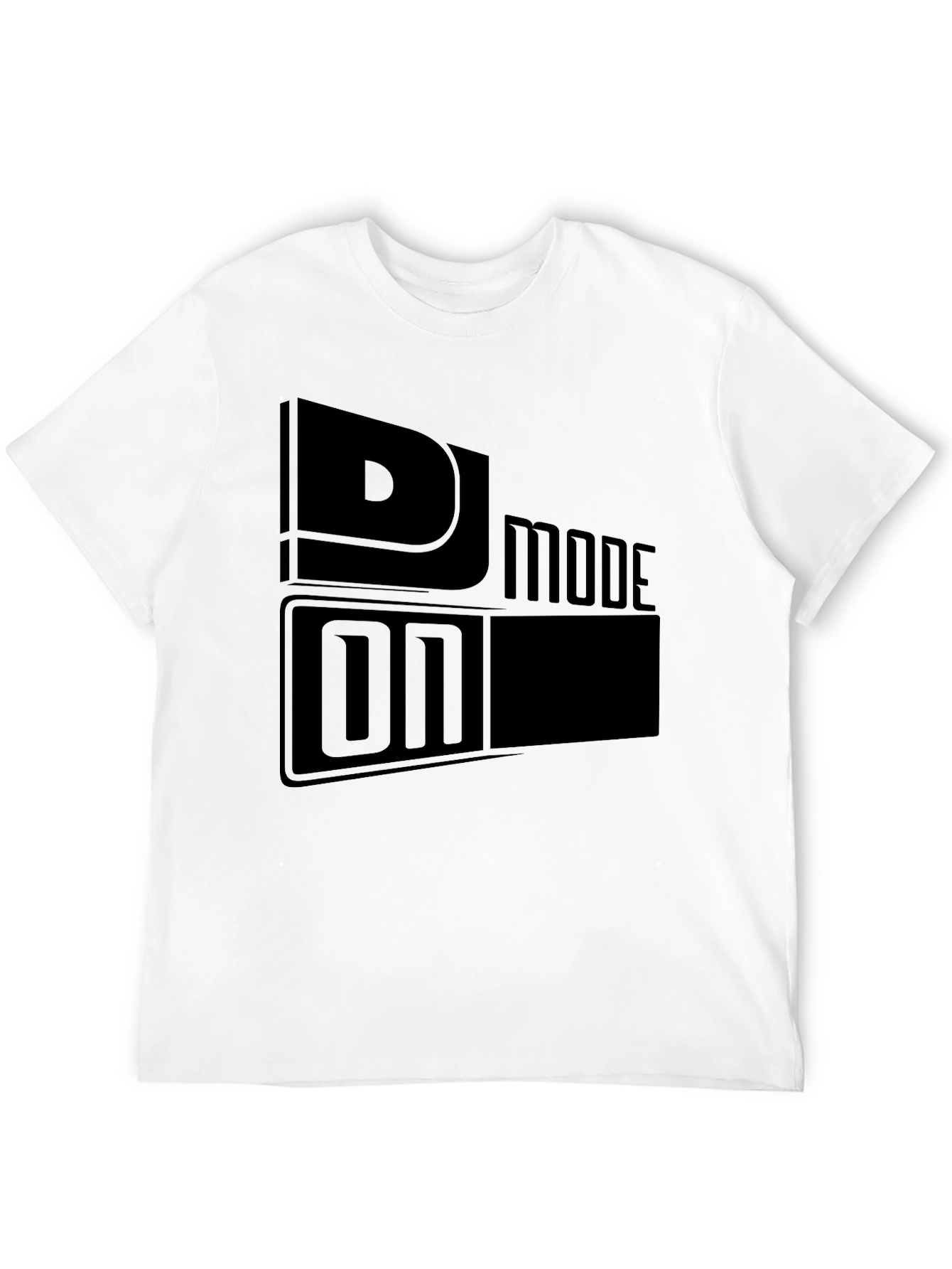 DJ Mode On Black Graphic T-Shirt
