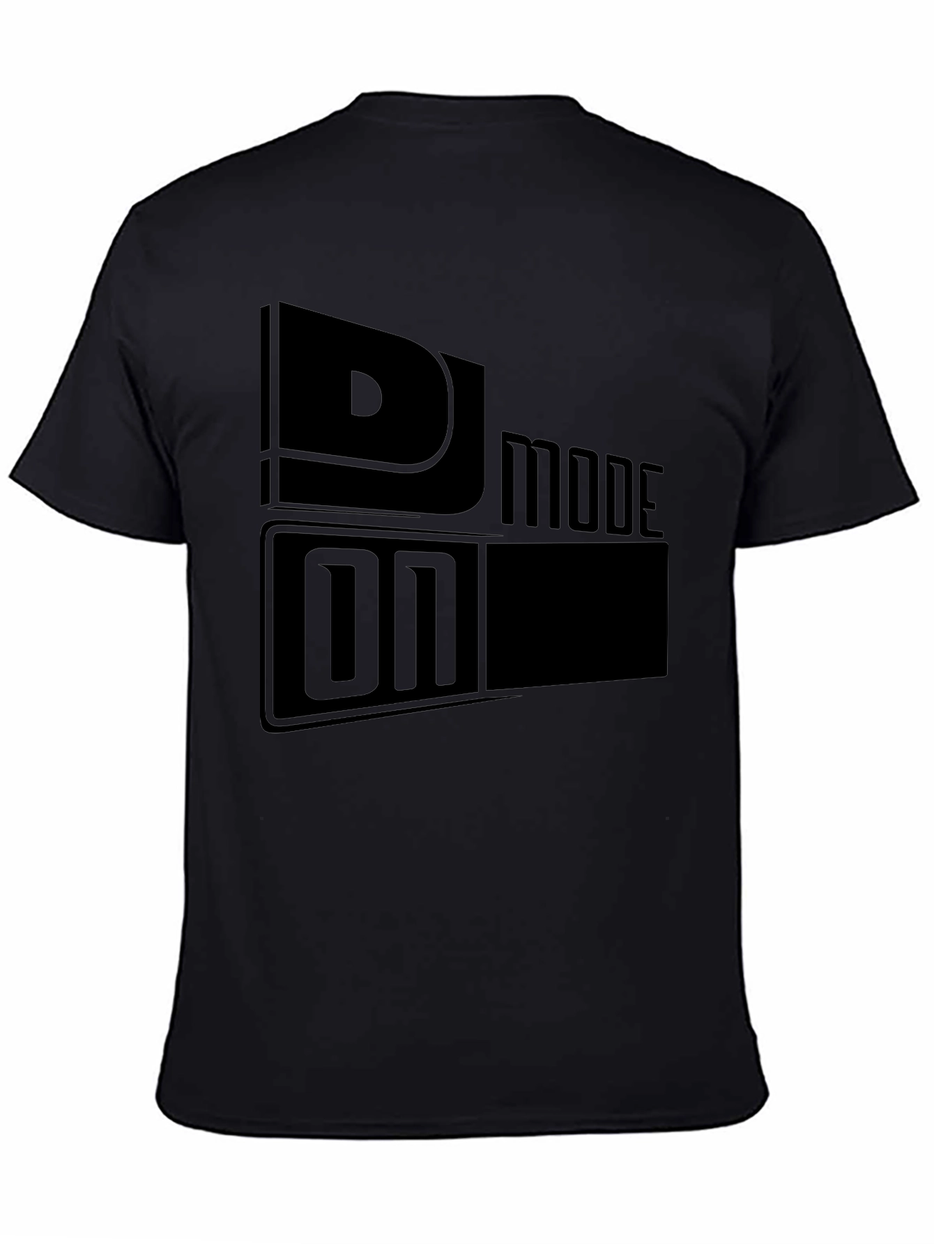 DJ Mode On Black Graphic T-Shirt