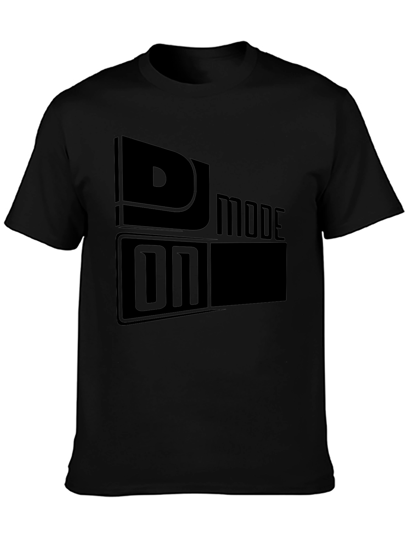 DJ Mode On Black Graphic T-Shirt