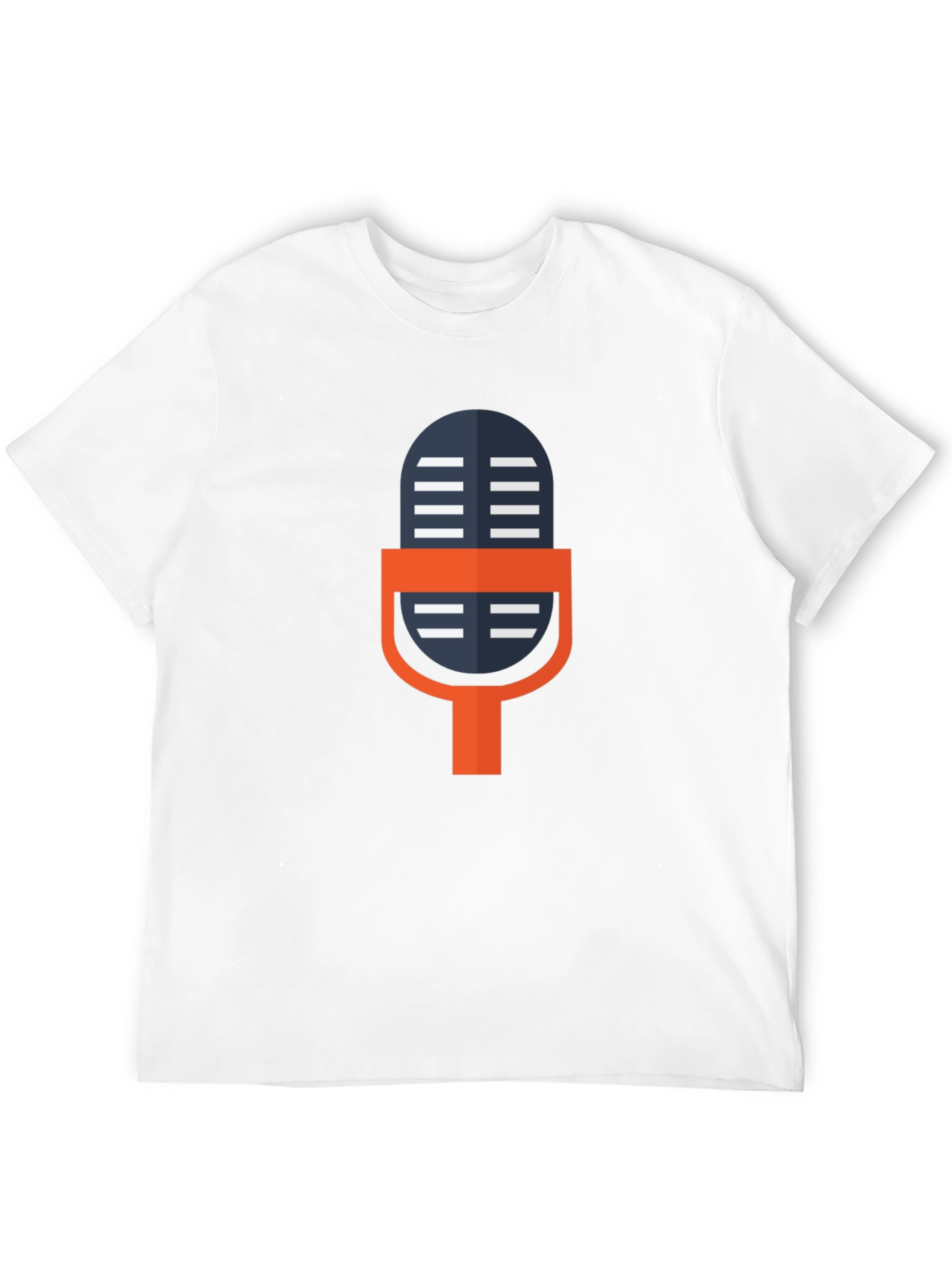 Retro Microphone Graphic Tee - Black Unisex T-Shirt