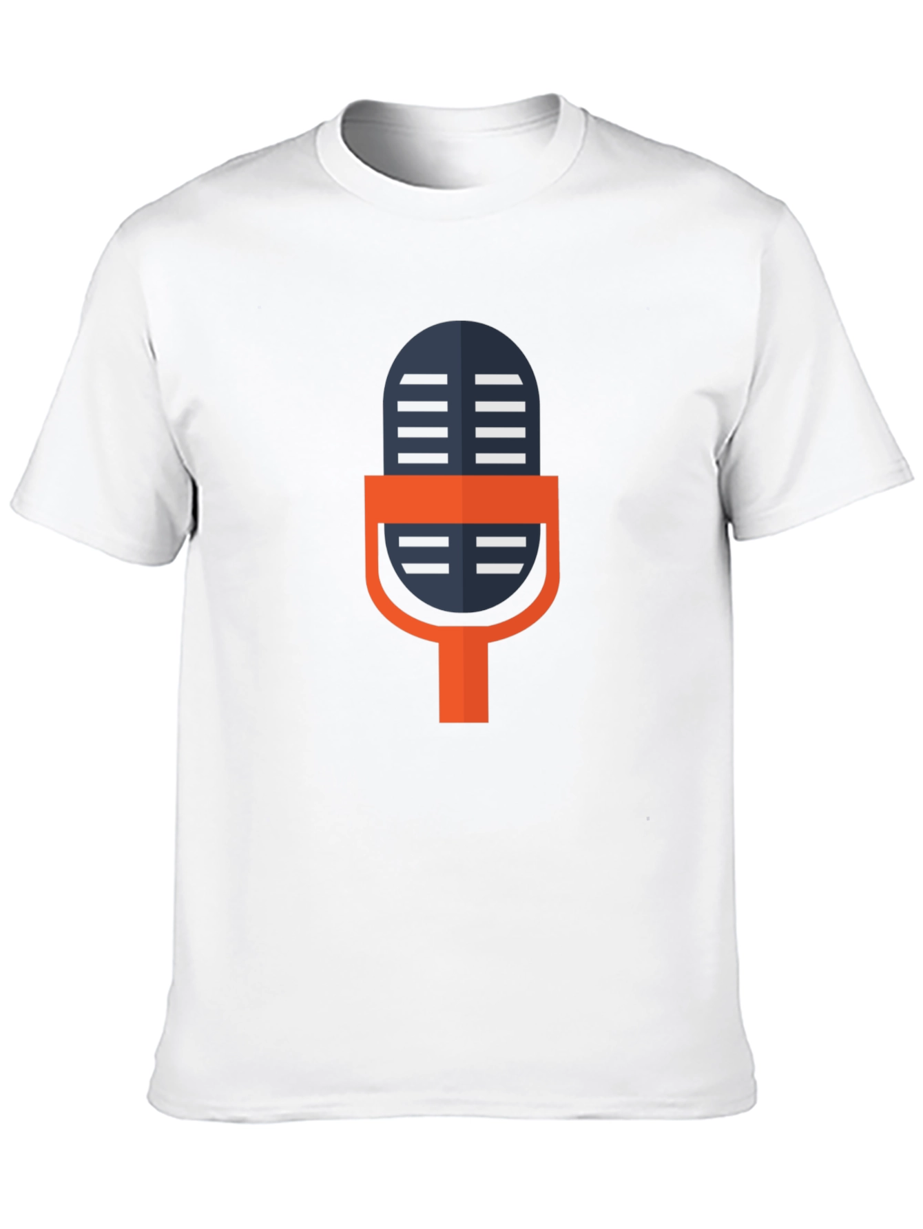 Retro Microphone Graphic Tee - Black Unisex T-Shirt