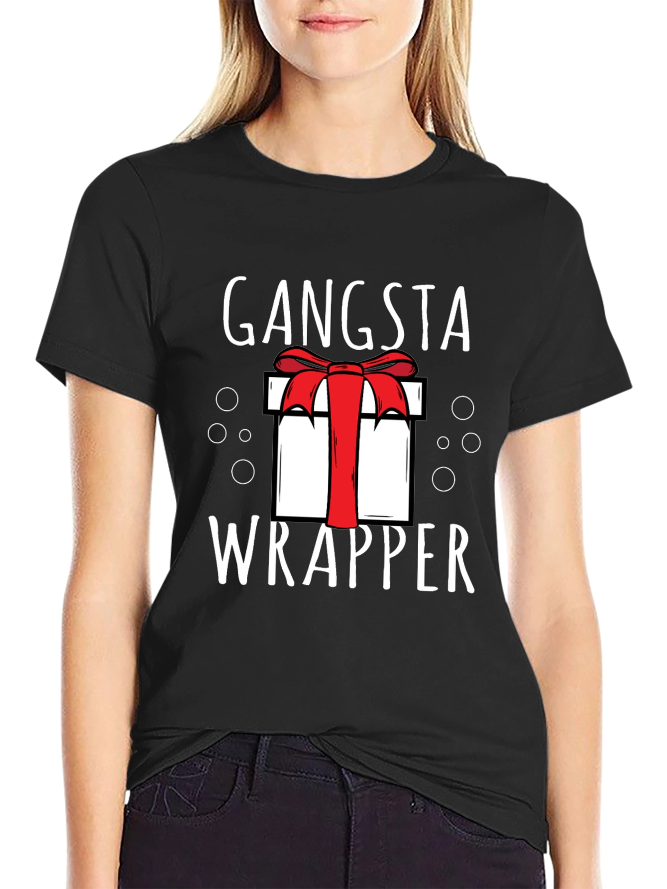 Gangsta Wrapper Gift Bow Tee