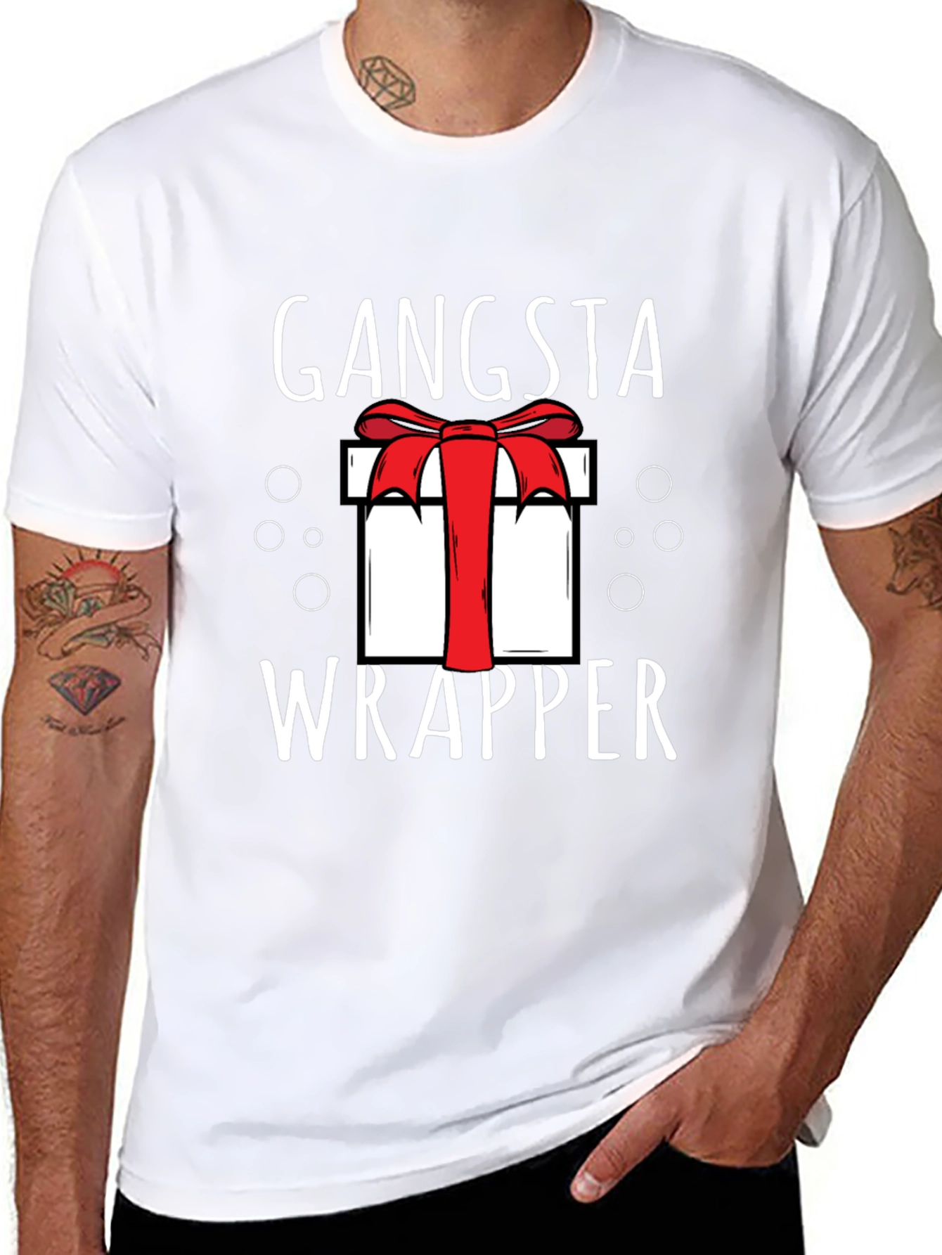 Gangsta Wrapper Gift Bow Tee