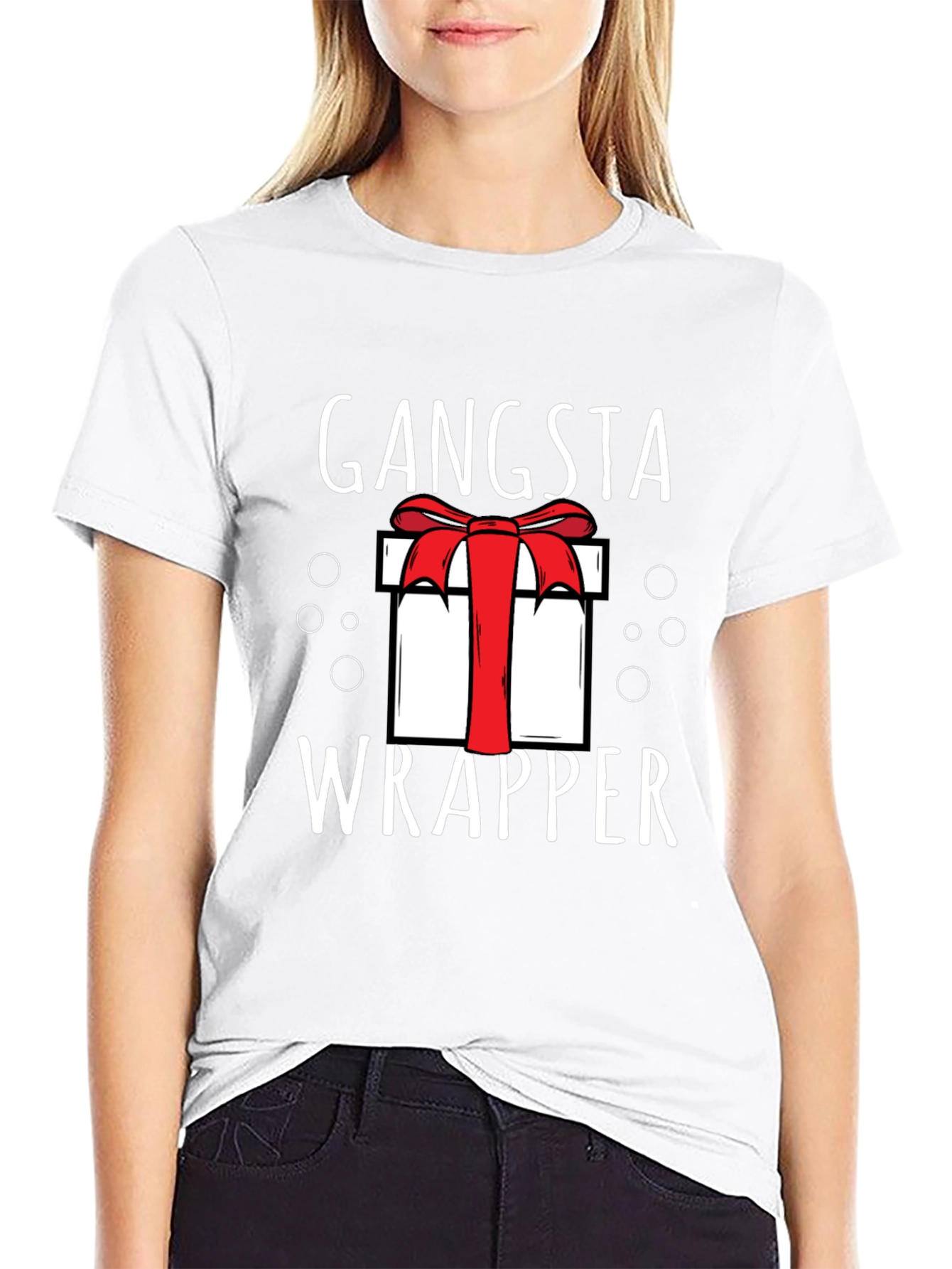Gangsta Wrapper Gift Bow Tee