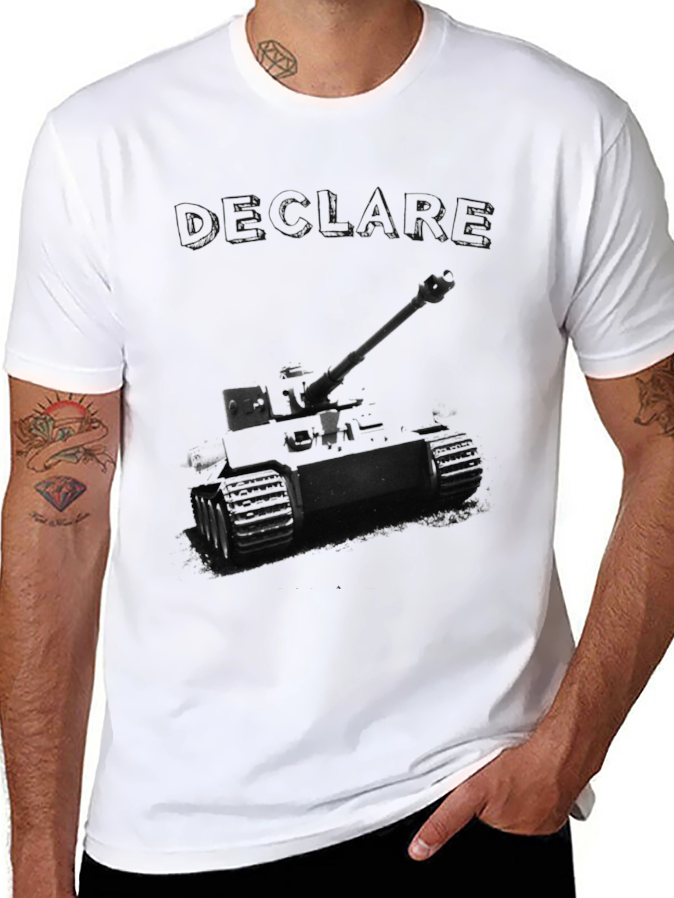 Tank Graphic T-Shirt - Black