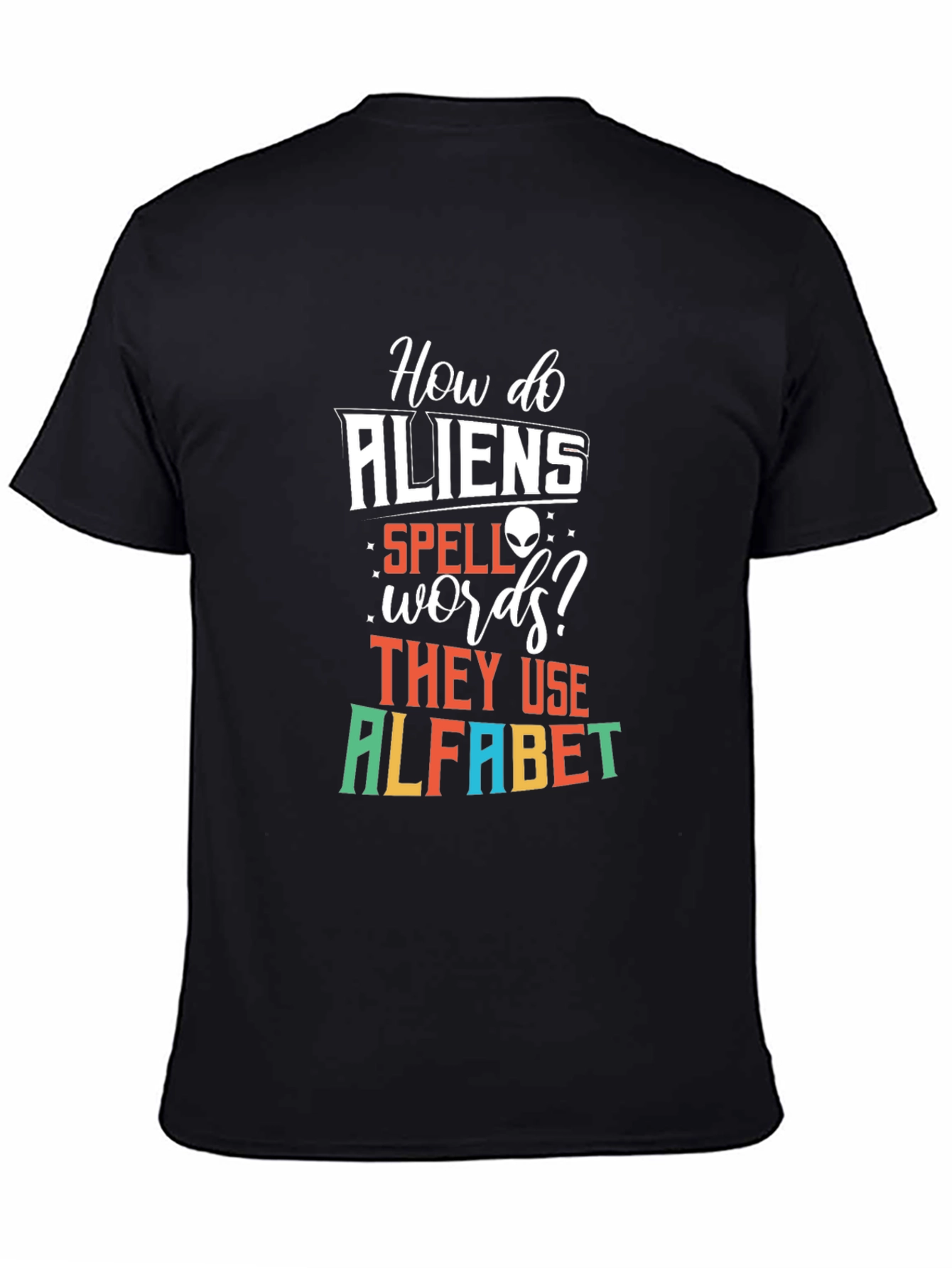 Funny Alien Alphabet T-Shirt