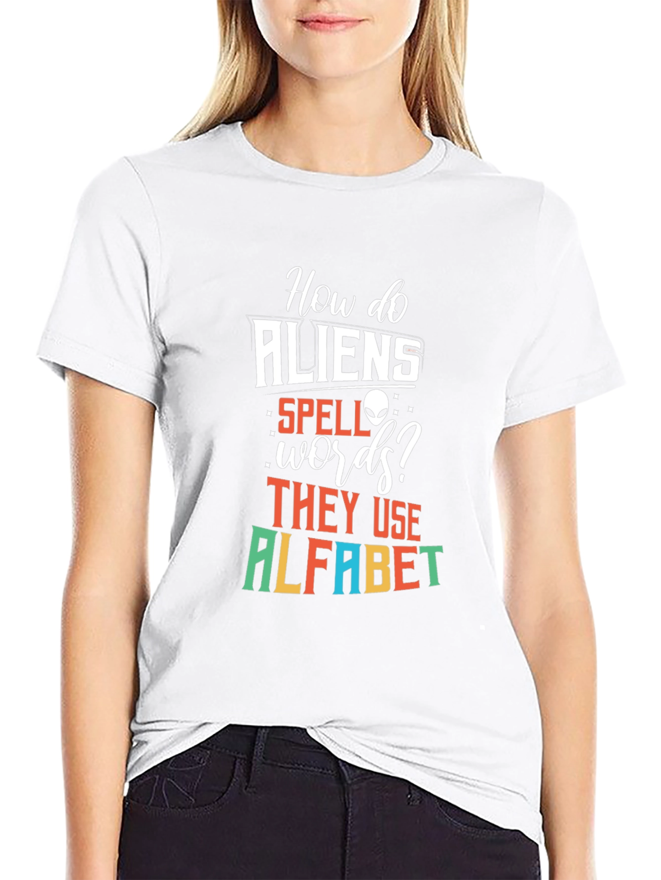 Funny Alien Alphabet T-Shirt