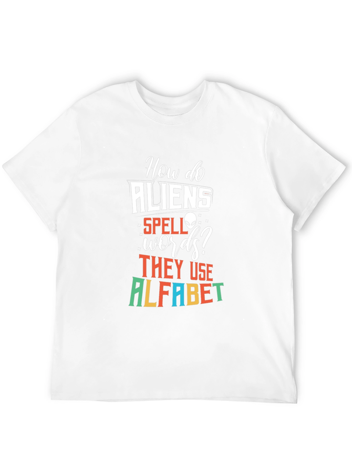 Funny Alien Alphabet T-Shirt