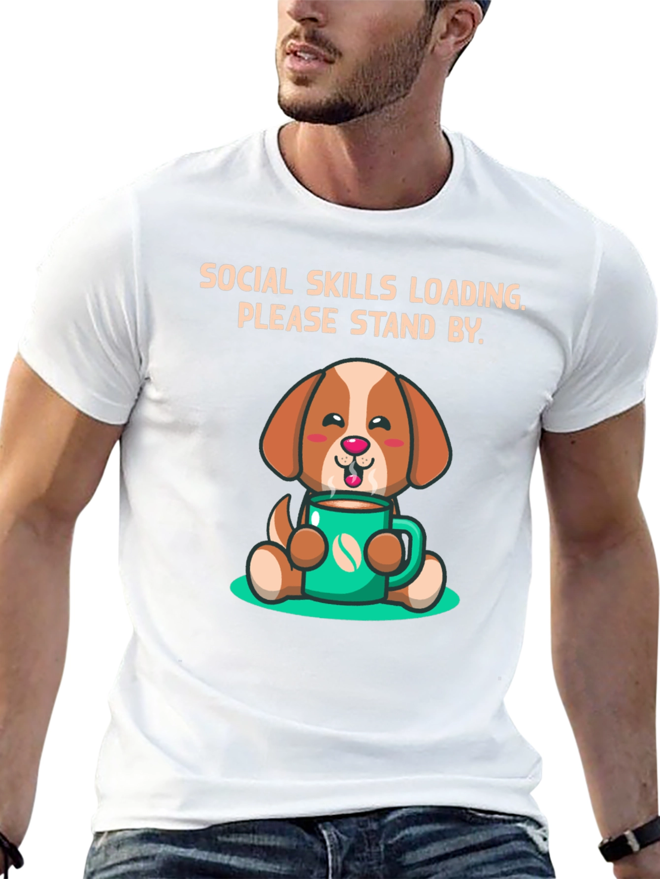 Social Skills Loading Dog T-Shirt