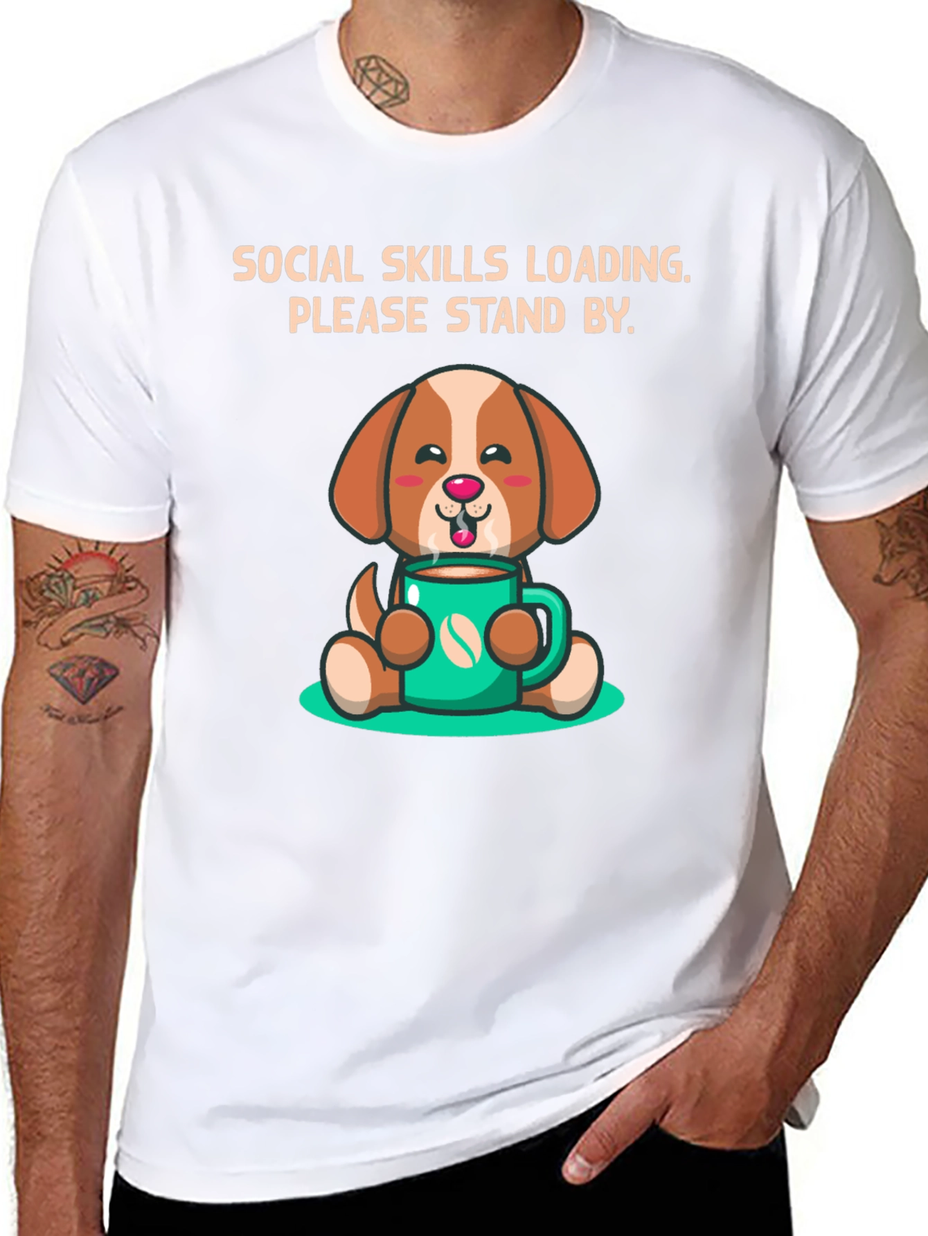 Social Skills Loading Dog T-Shirt