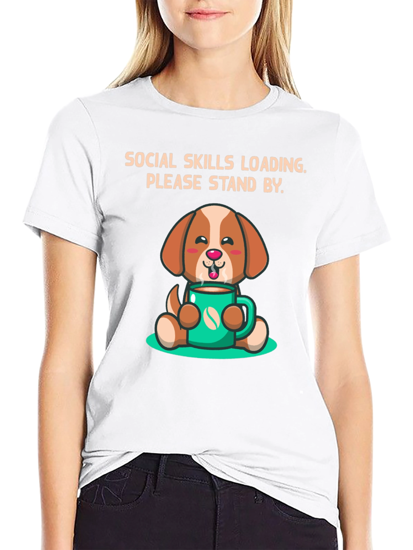 Social Skills Loading Dog T-Shirt