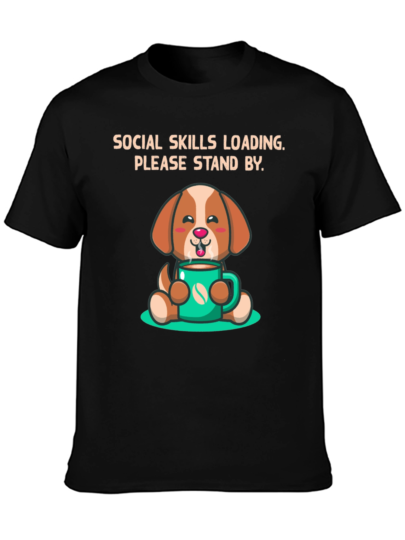 Social Skills Loading Dog T-Shirt