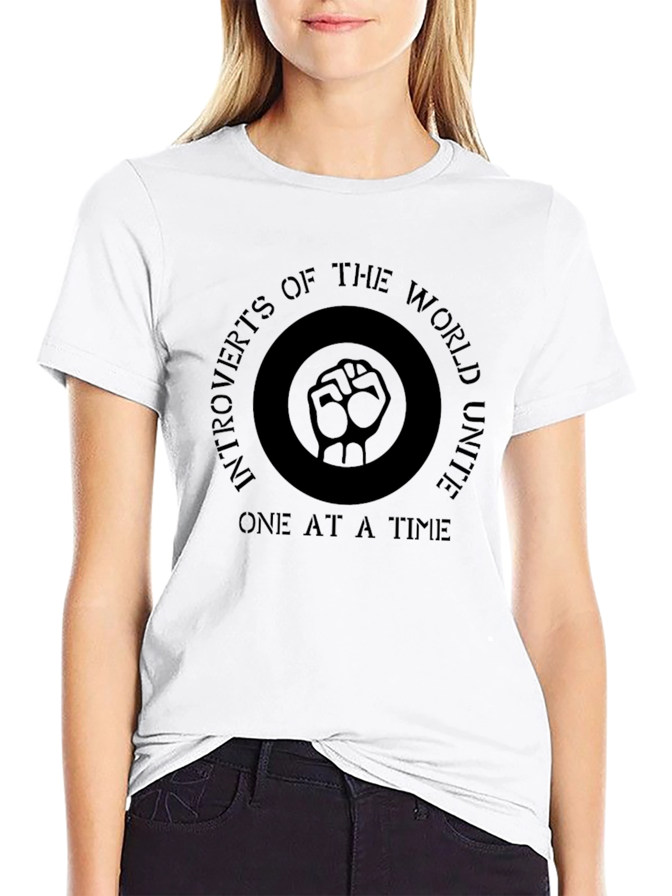 Introverts Unite T-Shirt - Black Graphic Tee