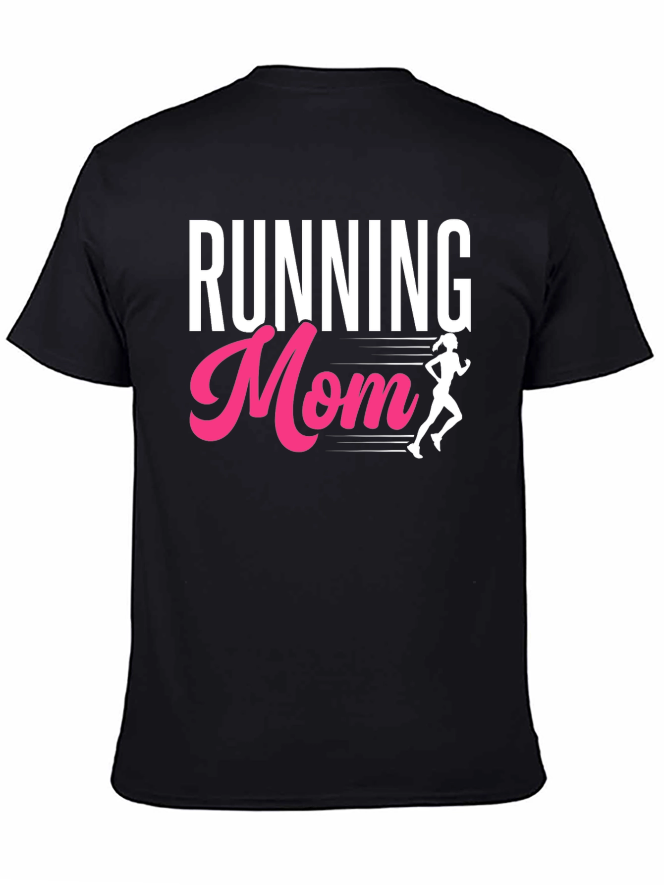 Running Mom Graphic Tee - Black