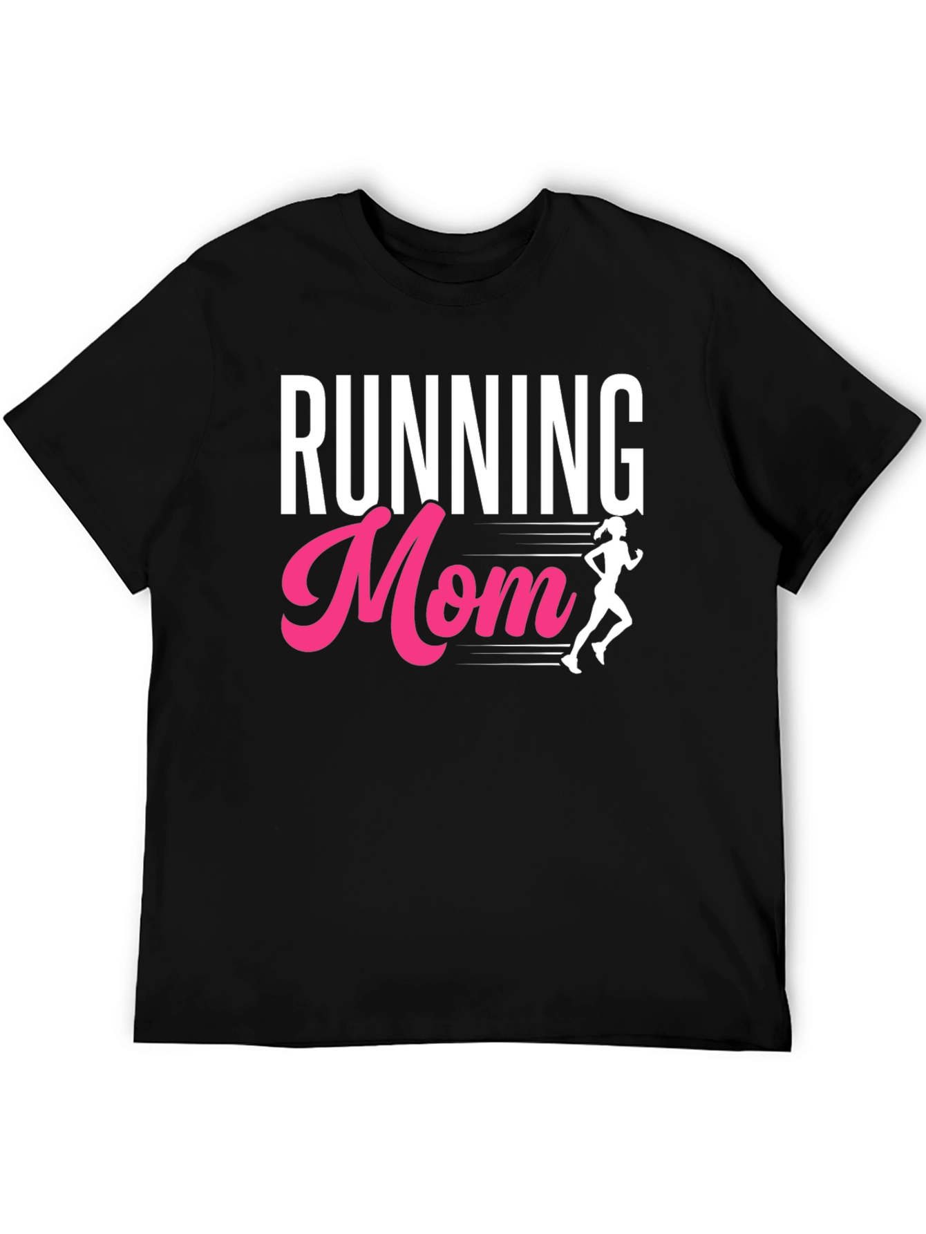Running Mom Graphic Tee - Black