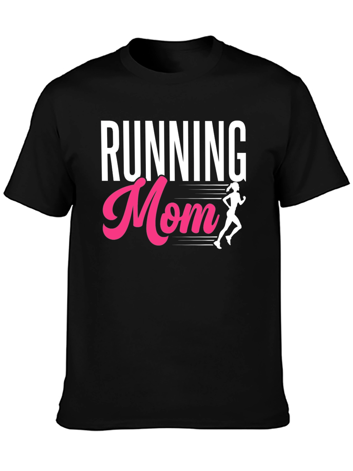 Running Mom Graphic Tee - Black