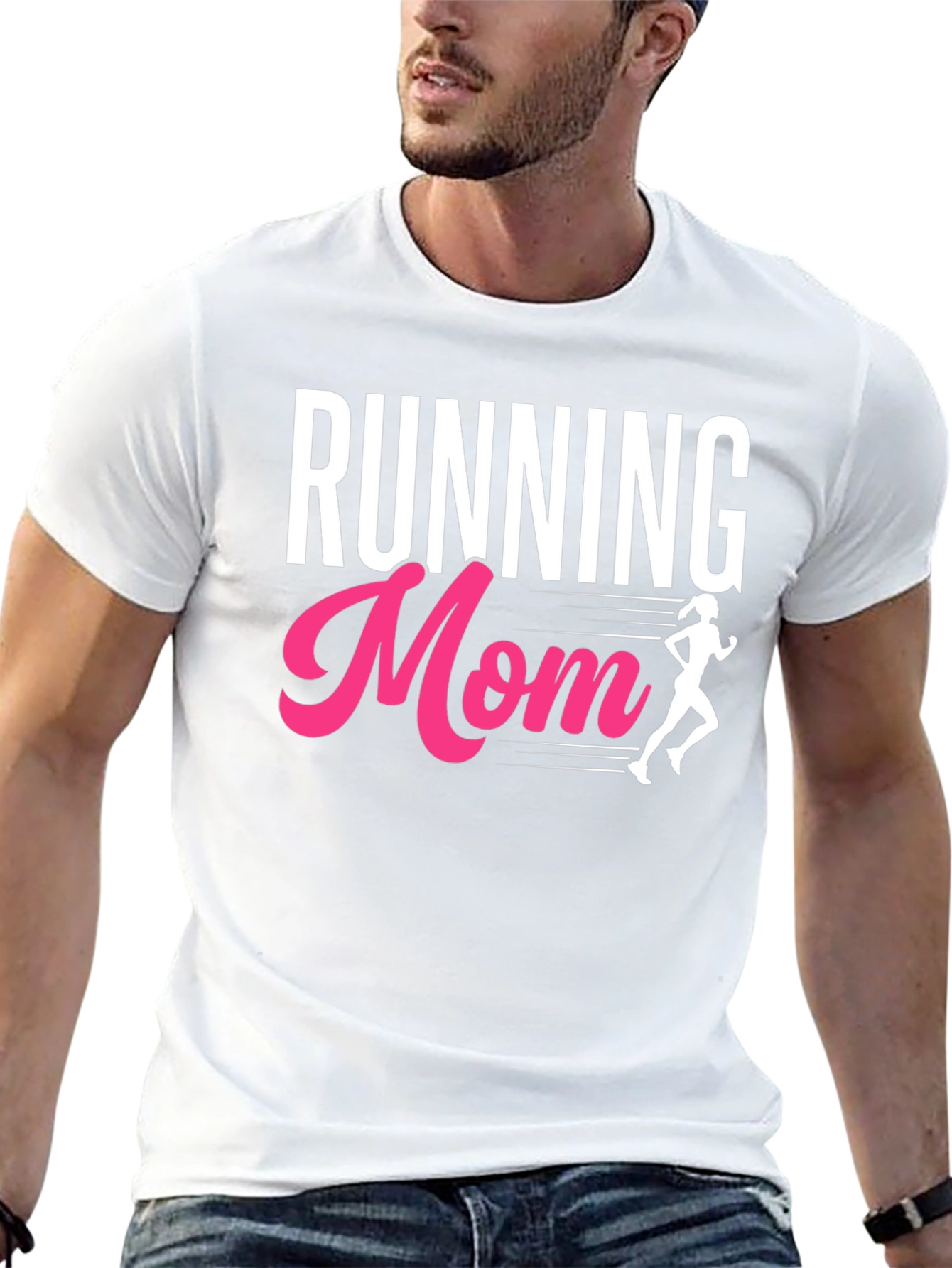 Running Mom Graphic Tee - Black