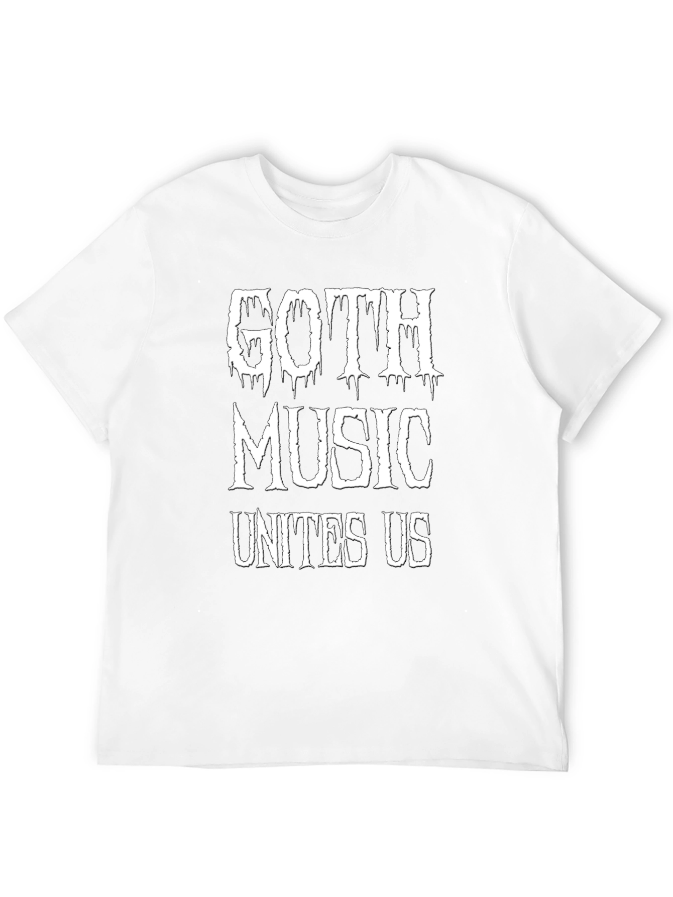 Goth Music Unites Us Black T-Shirt