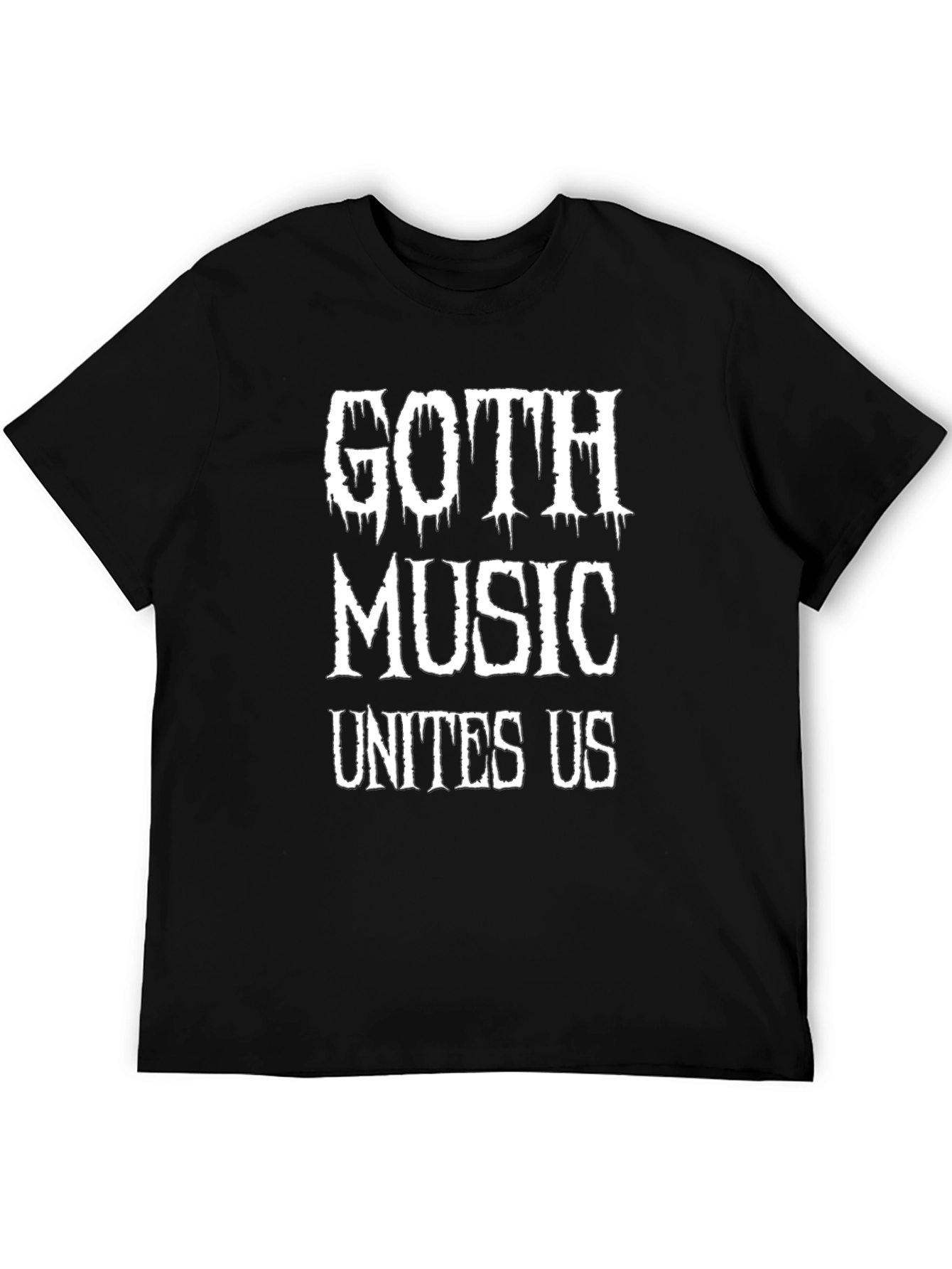 Goth Music Unites Us Black T-Shirt